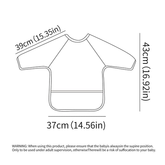 Long-Sleeve Mealtime Smock, view 2