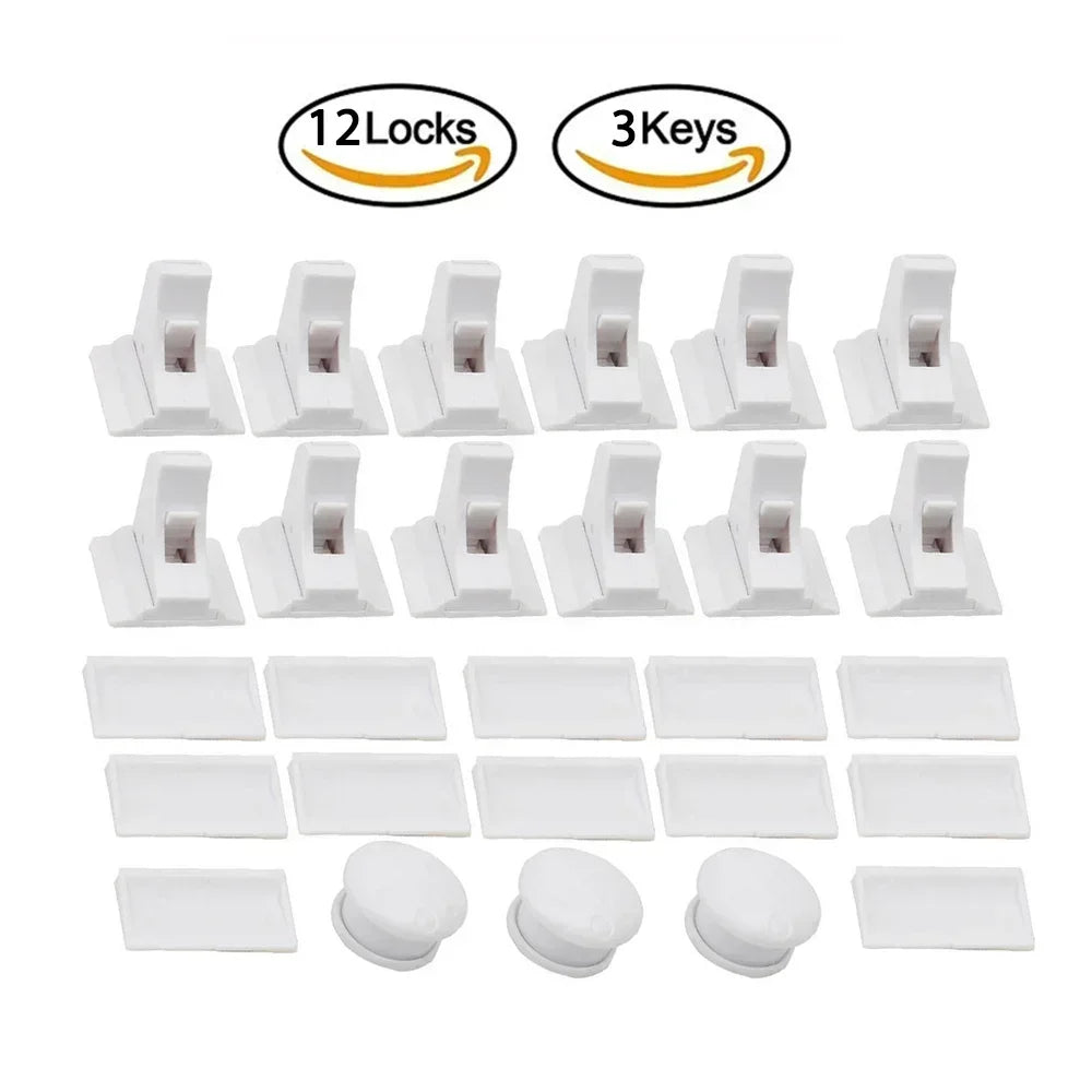 Magnetic Baby Safety Drawer Locks | No-Drill Cabinet Protection
