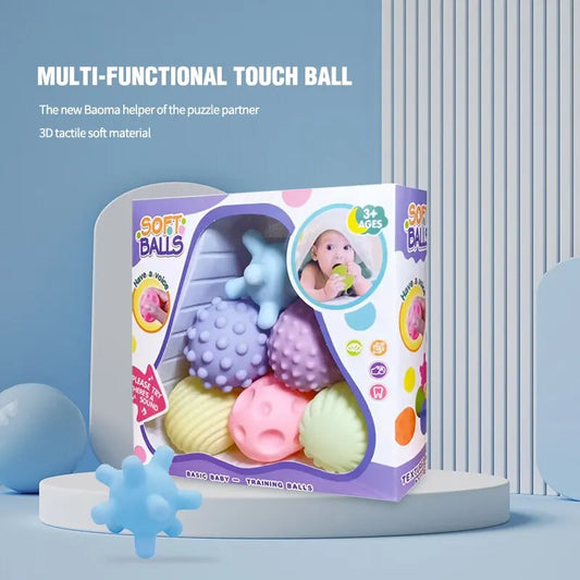 6-piece baby sensory balls and bath time set, view 2