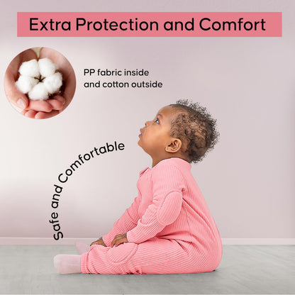 NurtureNauts Scootadillo® Padded Baby Romper — 100% Cotton