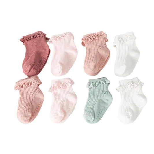 4-Pack Baby Non-Slip Cotton Socks, view 2