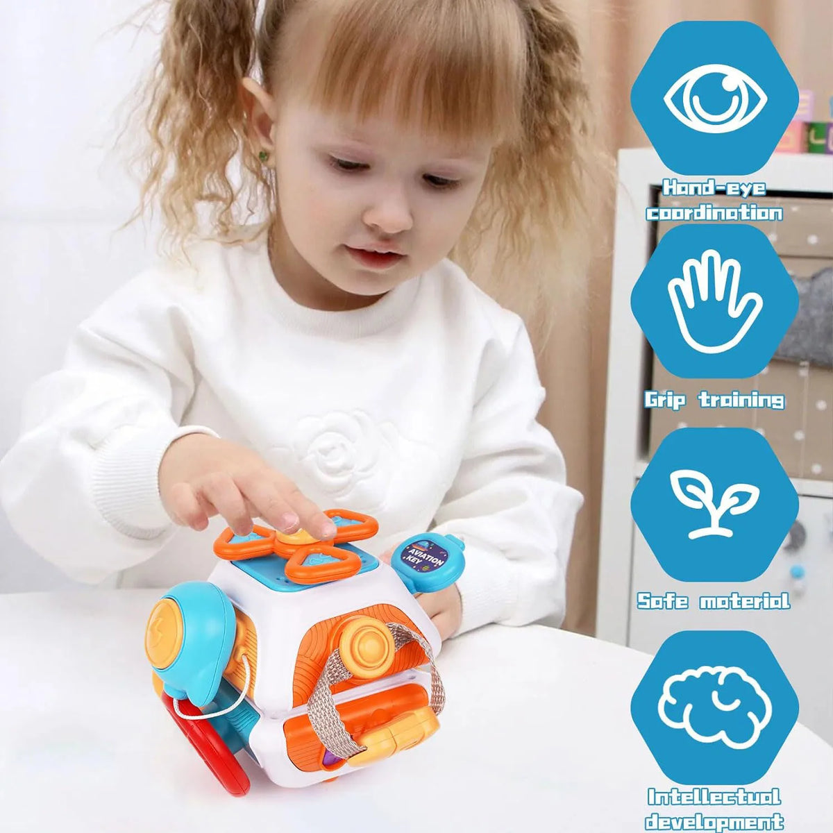 Montessori Sensory Cube Toys