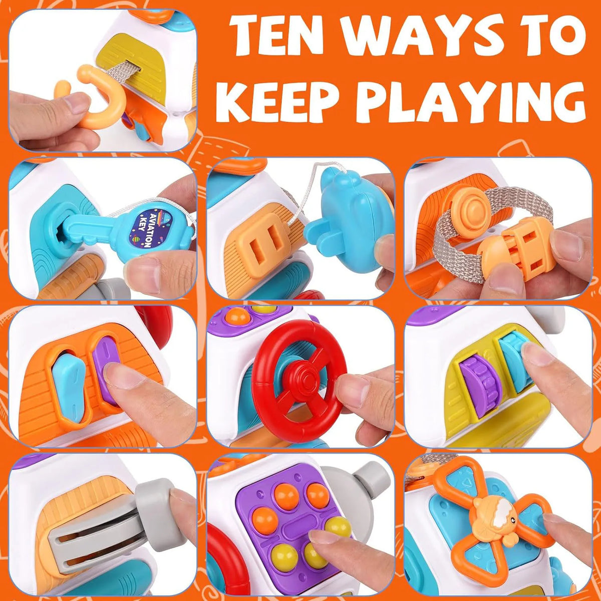 Montessori Sensory Cube Toys, view 3