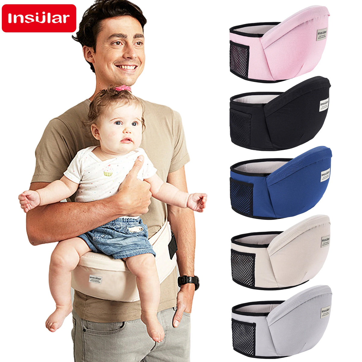 Baby Carrier Waist Stool with Hip Seat