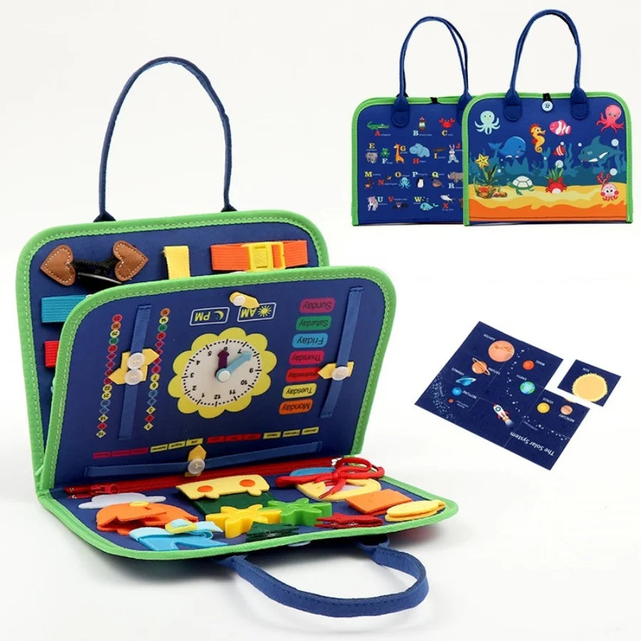 Montessori Busy Board Toys for Preschoolers, view 2
