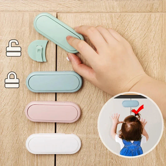 5-Pack Invisible Baby Safety Drawer Latches - Anti-Pinch Protection
