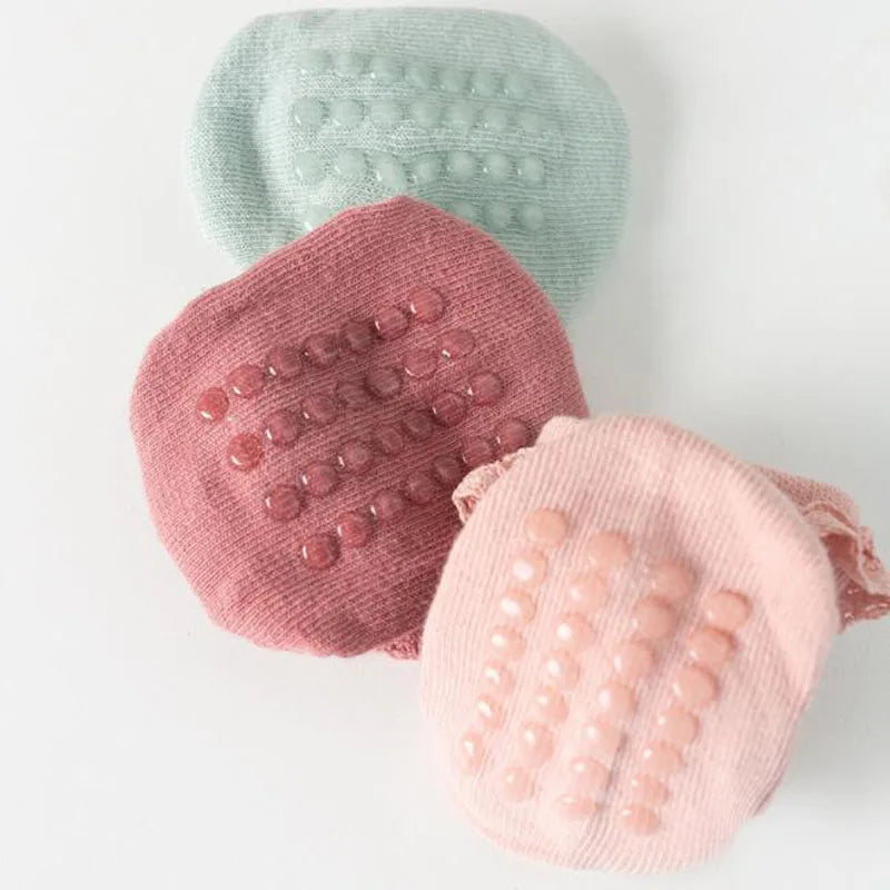 4-Pack Baby Non-Slip Cotton Socks, view 3
