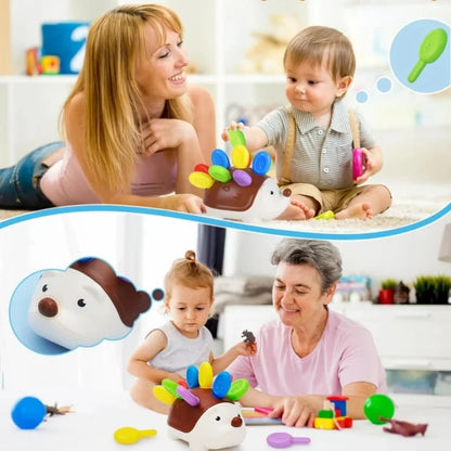 Montessori Sensory Hedgehog Toy — Fine Motor Skills for Ages 1–4