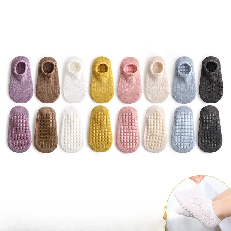 Newborn summer mesh non-slip baby socks, view 3