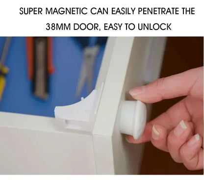 Magnetic Baby Safety Drawer Locks | No-Drill Cabinet Protection