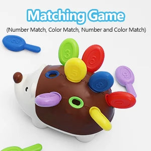 Montessori Sensory Hedgehog Toy — Fine Motor Skills for Ages 1–4