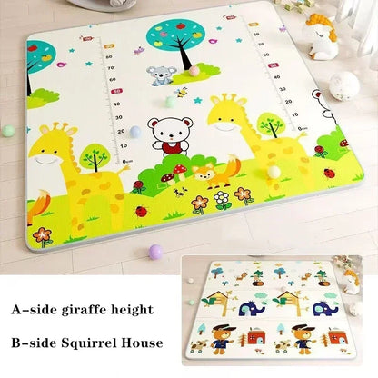 Double Sided Educational Baby Play Mat – Large Foldable Foam Activity Rug | 5 Sizes, Safe Crawling Carpet for Kids & Toddlers