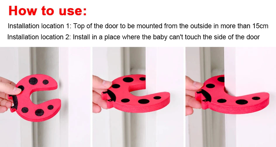 8-Pack EVA Foam Door Finger Pinch Guards | Baby Safety Door Stoppers