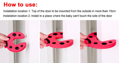 8-Pack EVA Foam Door Finger Pinch Guards | Baby Safety Door Stoppers