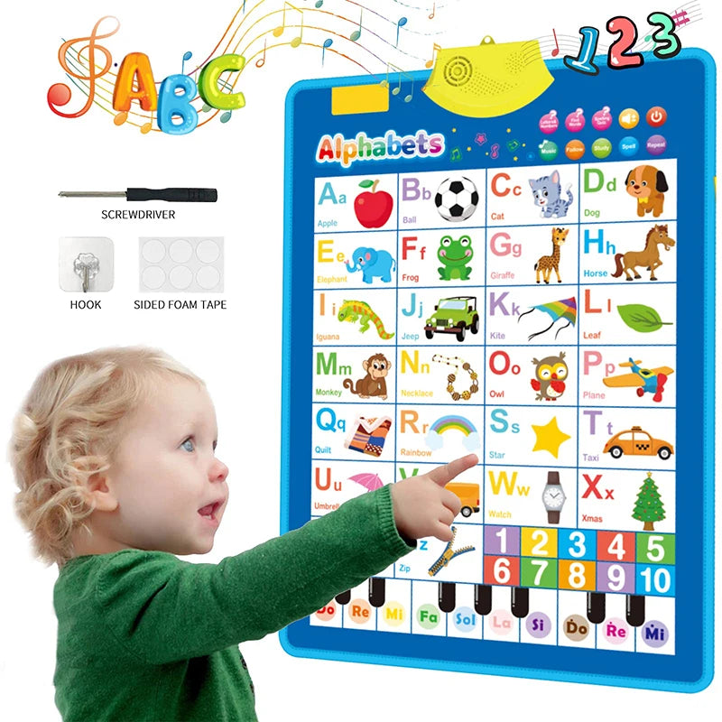Talking Alphabet Wall Chart interactive learning poster