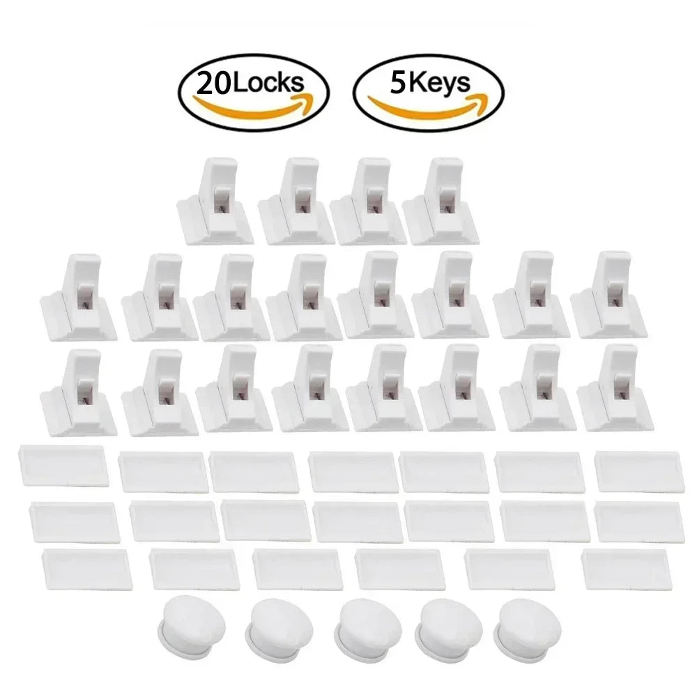 Magnetic Baby Safety Drawer Locks | No-Drill Cabinet Protection