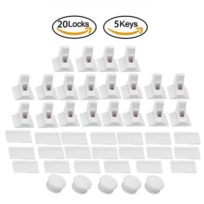 Magnetic Baby Safety Drawer Locks | No-Drill Cabinet Protection