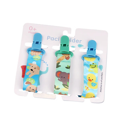 3-Pack Baby Pacifier Clips – Durable Soother Holder & Nipple Chain