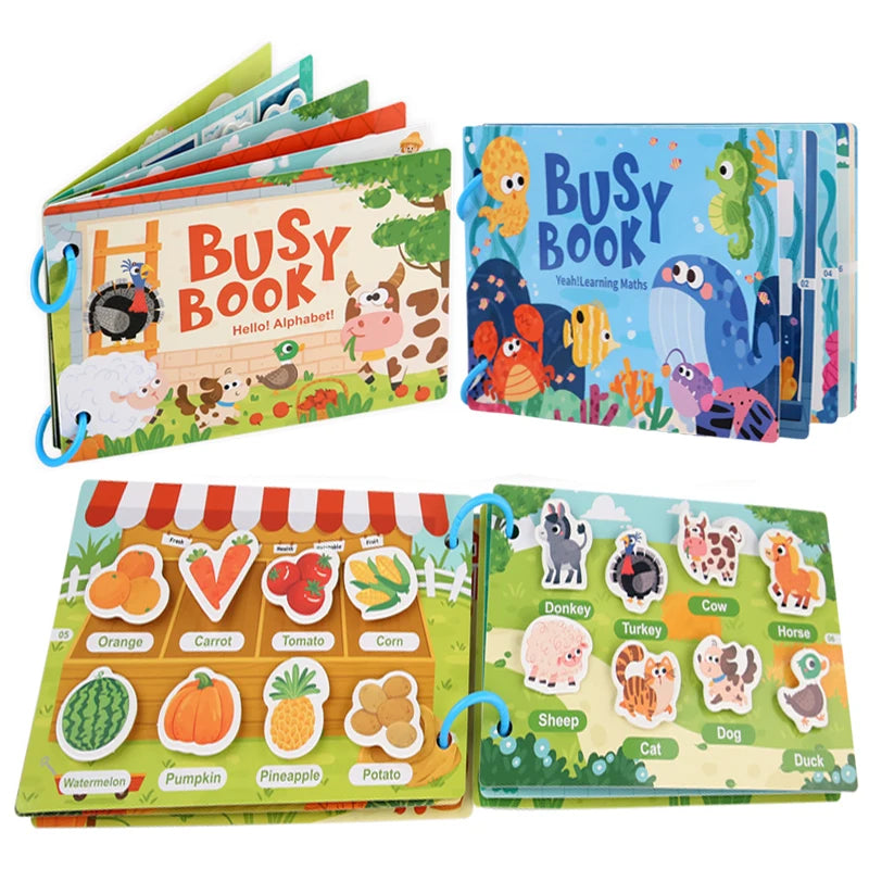 Reusable Story Scene Book for screen-free travel play