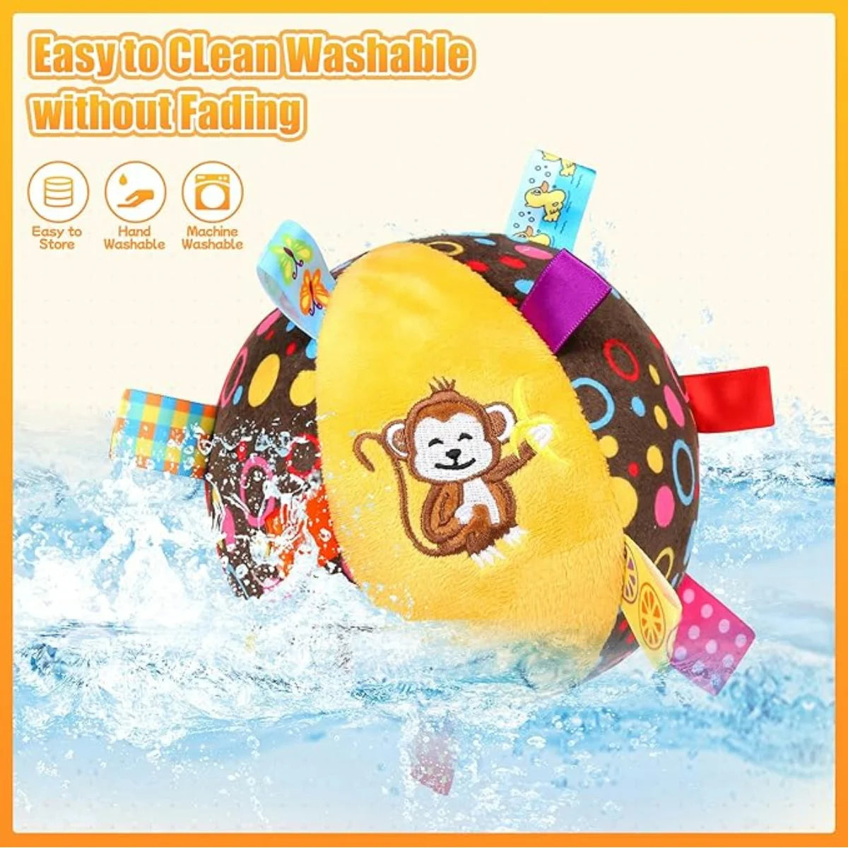 Sensory Musical Plush Soft Ball Baby Toy