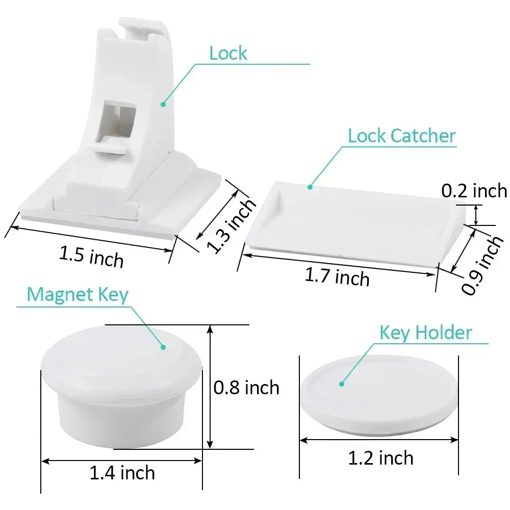 Magnetic Baby Safety Drawer Locks | No-Drill Cabinet Protection