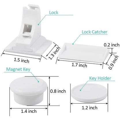 Magnetic Baby Safety Drawer Locks | No-Drill Cabinet Protection