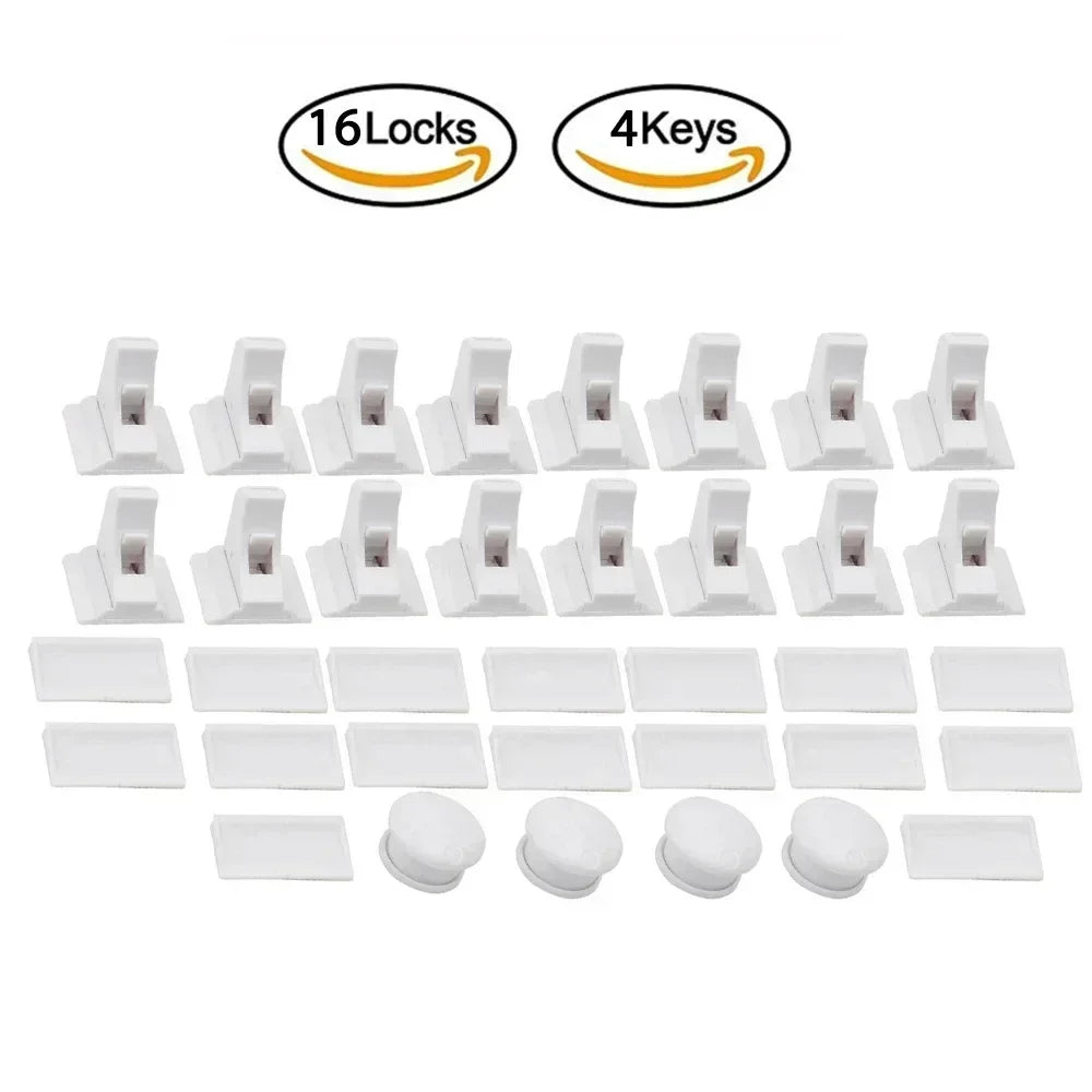 Magnetic Baby Safety Drawer Locks | No-Drill Cabinet Protection
