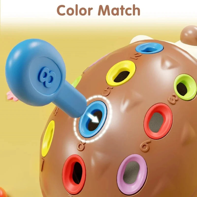 Montessori Sensory Hedgehog Toy — Fine Motor Skills for Ages 1–4