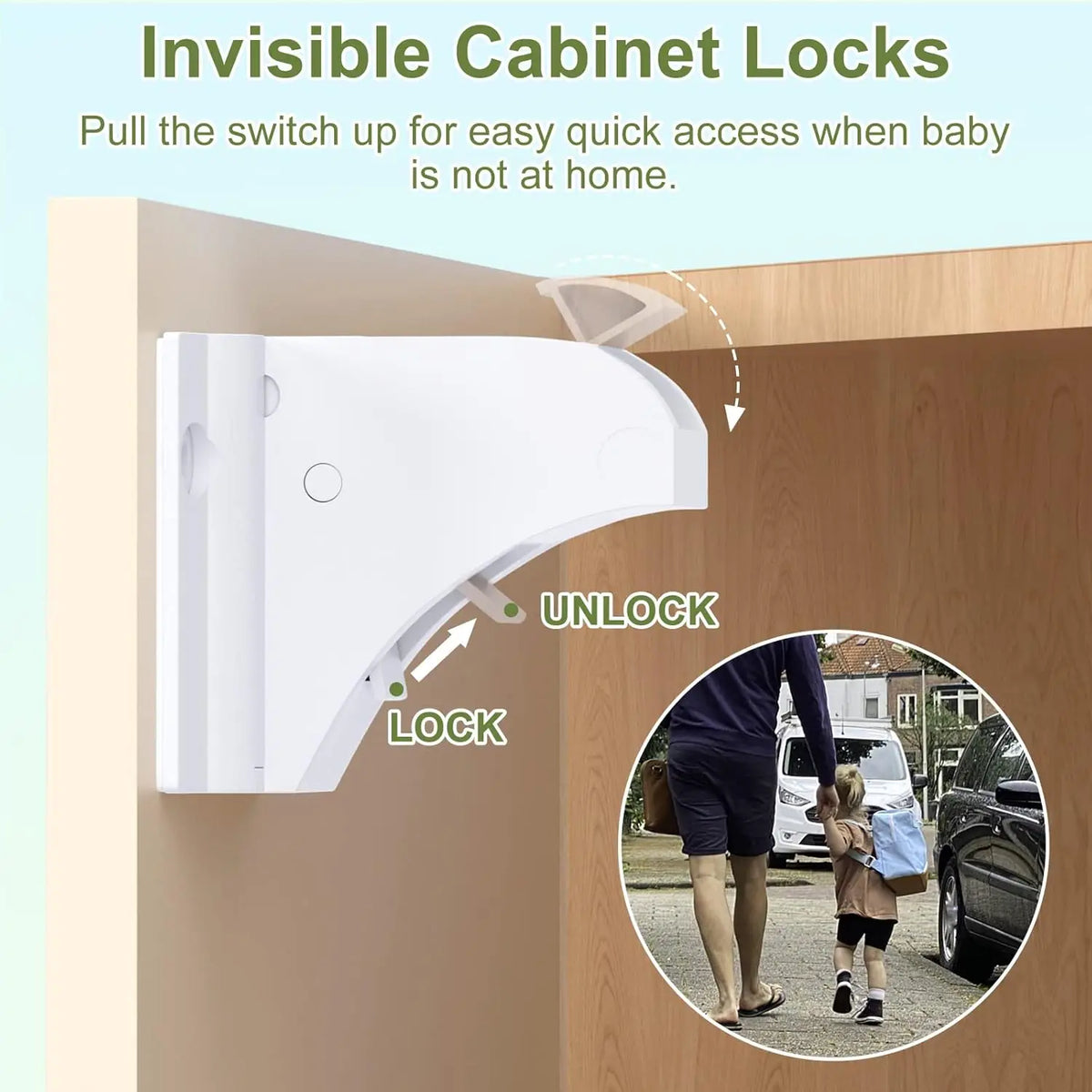 Magnetic Baby Safety Drawer Locks | No-Drill Cabinet Protection