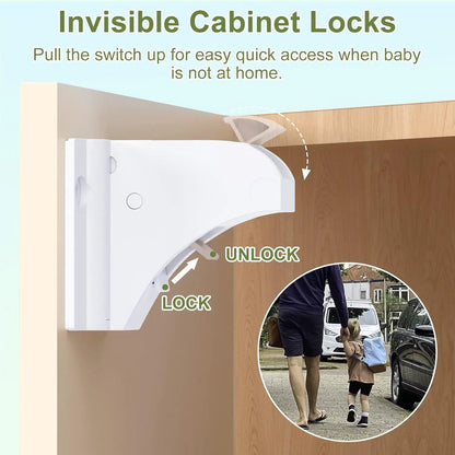 Magnetic Baby Safety Drawer Locks | No-Drill Cabinet Protection