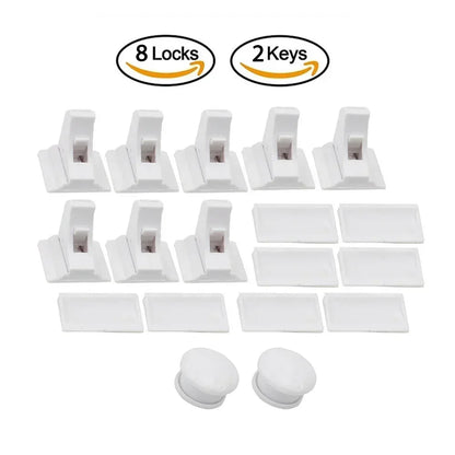 Magnetic Baby Safety Drawer Locks | No-Drill Cabinet Protection