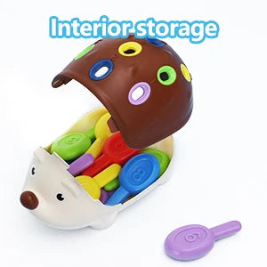 Montessori Sensory Hedgehog Toy — Fine Motor Skills for Ages 1–4