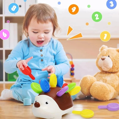 Montessori Sensory Hedgehog Toy — Fine Motor Skills for Ages 1–4