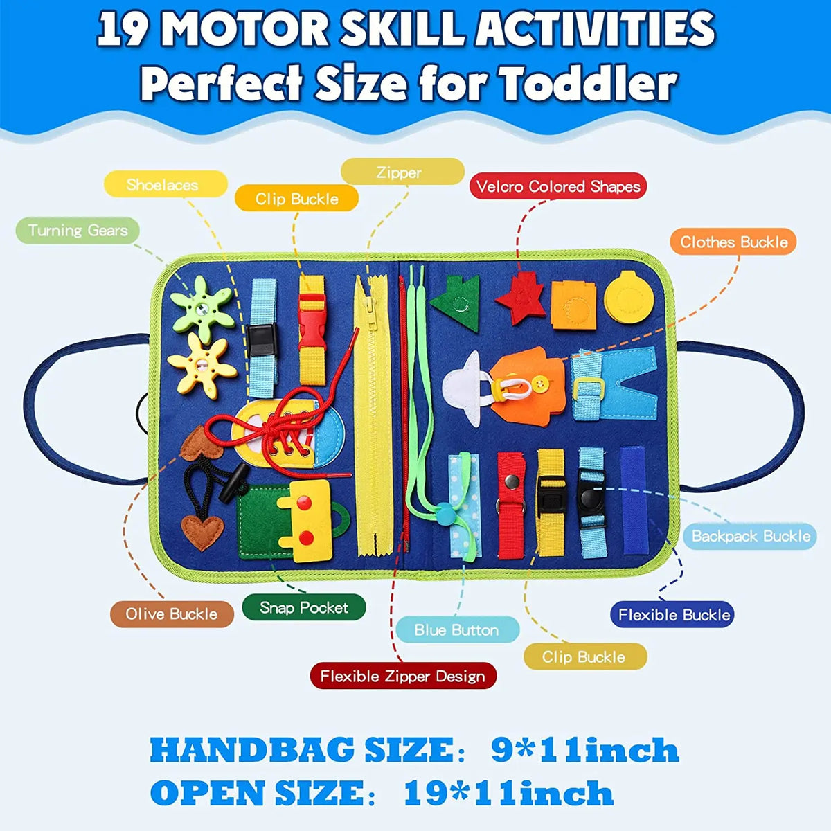 Sensory Tactile Math Developmental Education Toy Montessori Busy Board Life Skills Fine Motor Learning Activities Toys for Kids
