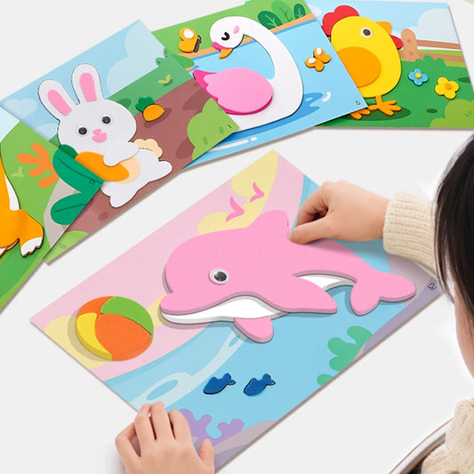 Animal Foam Craft Kit with assorted activity books