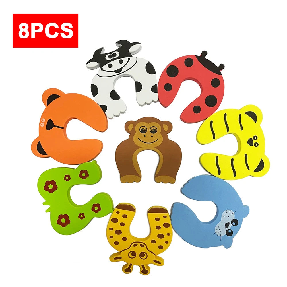 8-Pack EVA Foam Door Finger Pinch Guards | Baby Safety Door Stoppers