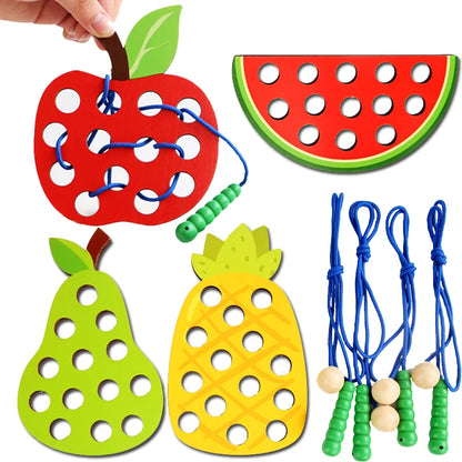 Fruit Lacing Activity Set for supervised hands-on play