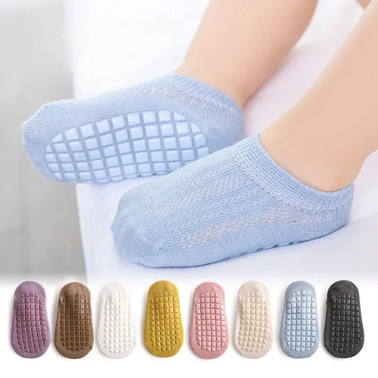 Newborn summer mesh non-slip baby socks