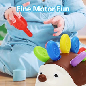 Montessori Sensory Hedgehog Toy — Fine Motor Skills for Ages 1–4
