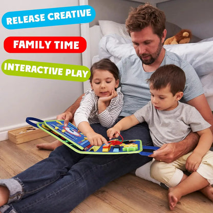 Montessori Busy Board for Toddlers — Travel-Friendly Sensory Learning Toy