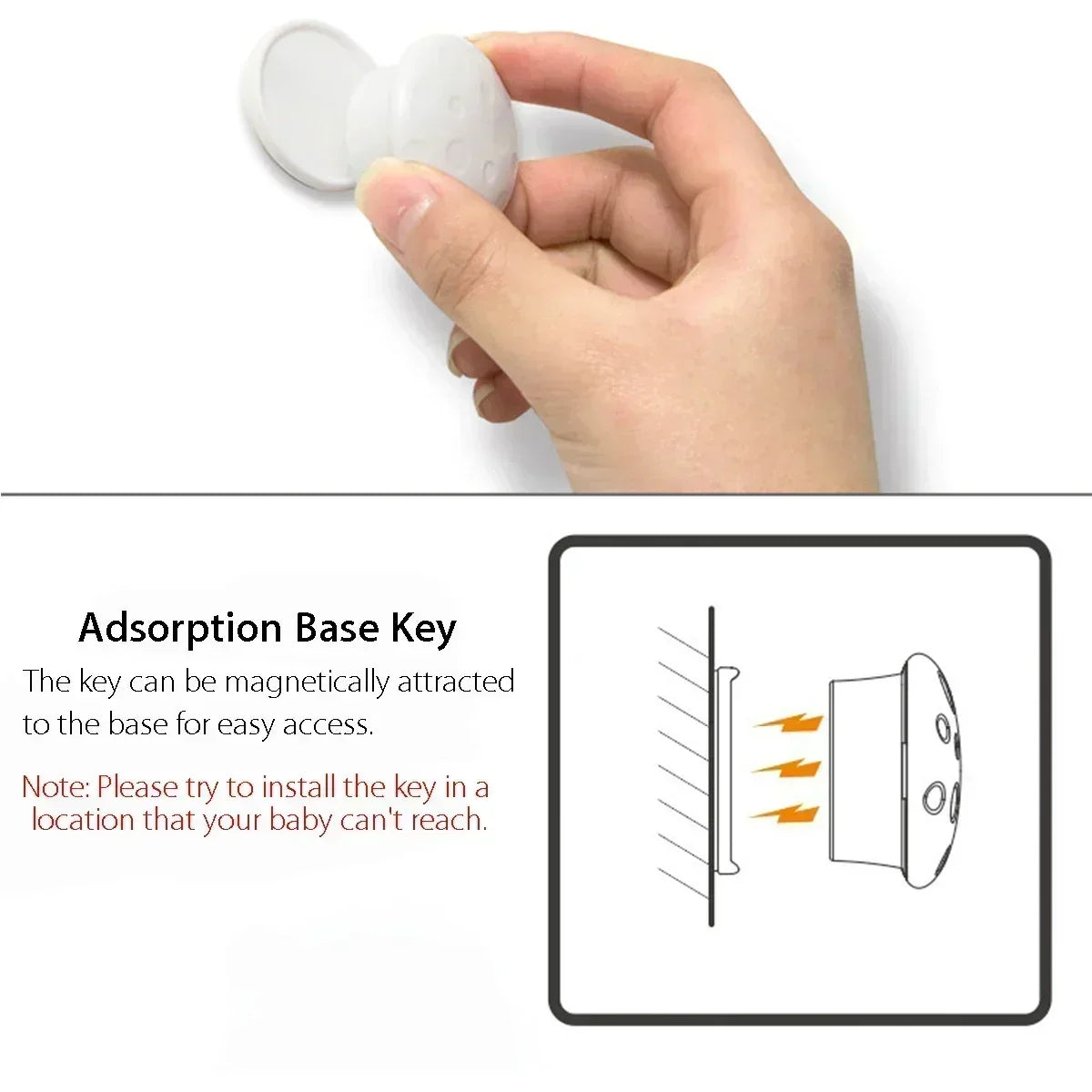 Magnetic Baby Safety Drawer Locks | No-Drill Cabinet Protection