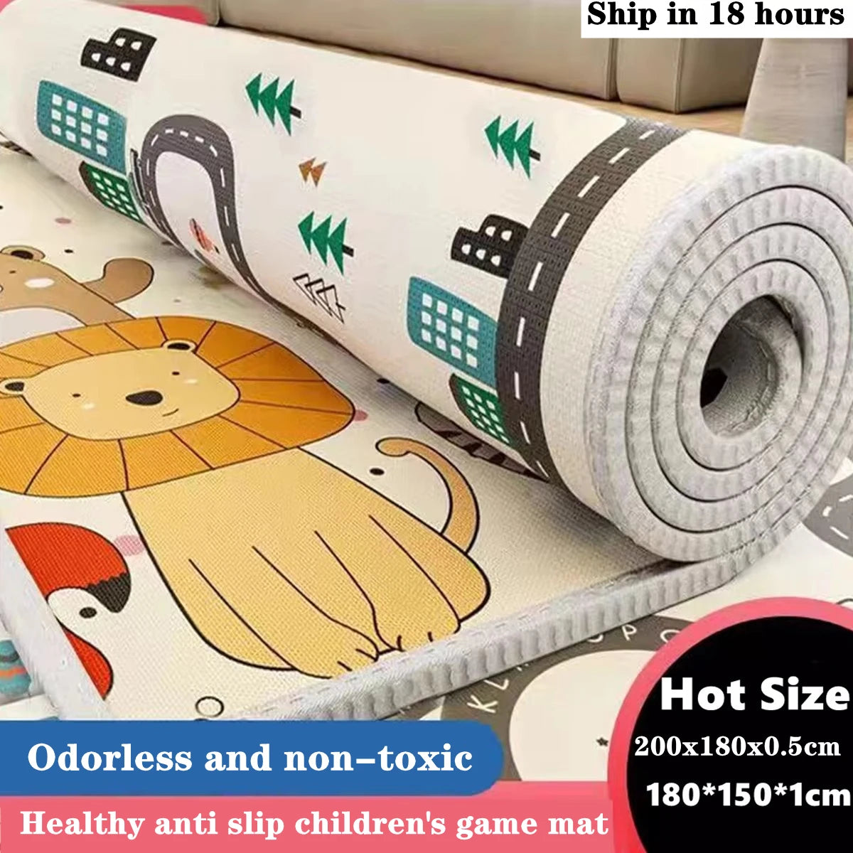 Double Sided Educational Baby Play Mat, view 2