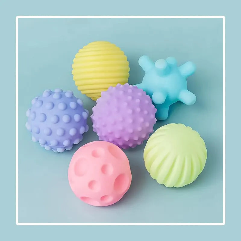6-piece baby sensory balls and bath time set