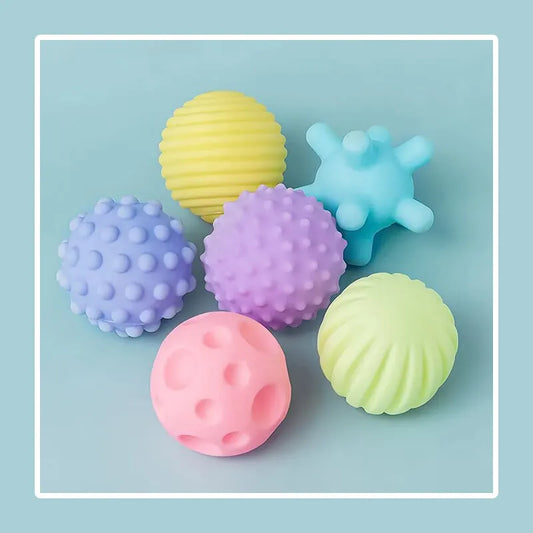 6-piece baby sensory balls and bath time set